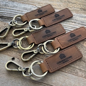 Realtor gift, Corporate gift, Coworker gift, Company logo keychain,Your logo on leather keychain,funny keychain personalized,Valentines gift