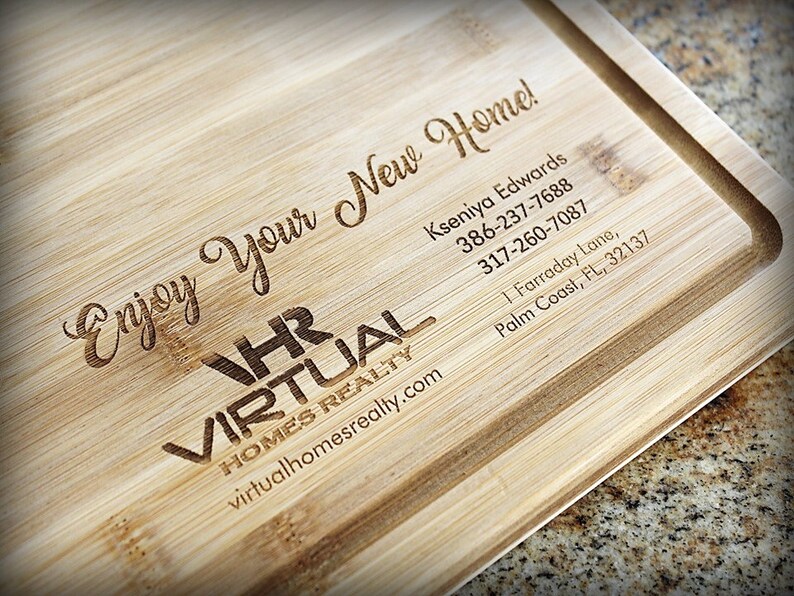 Real Estate Closing Gift Realtor Marketing Cutting Board