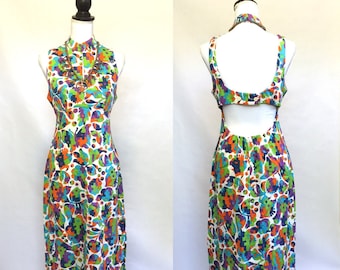 THE EDIE Groovy Pop Art 60s Maxi dress