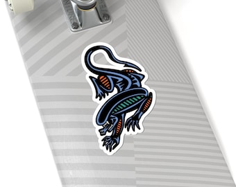 ALIEN xenomorph tattoo abstract art Kiss-Cut Stickers