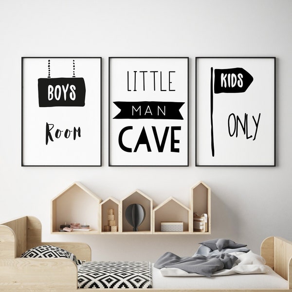 Wall Art Boys Etsy