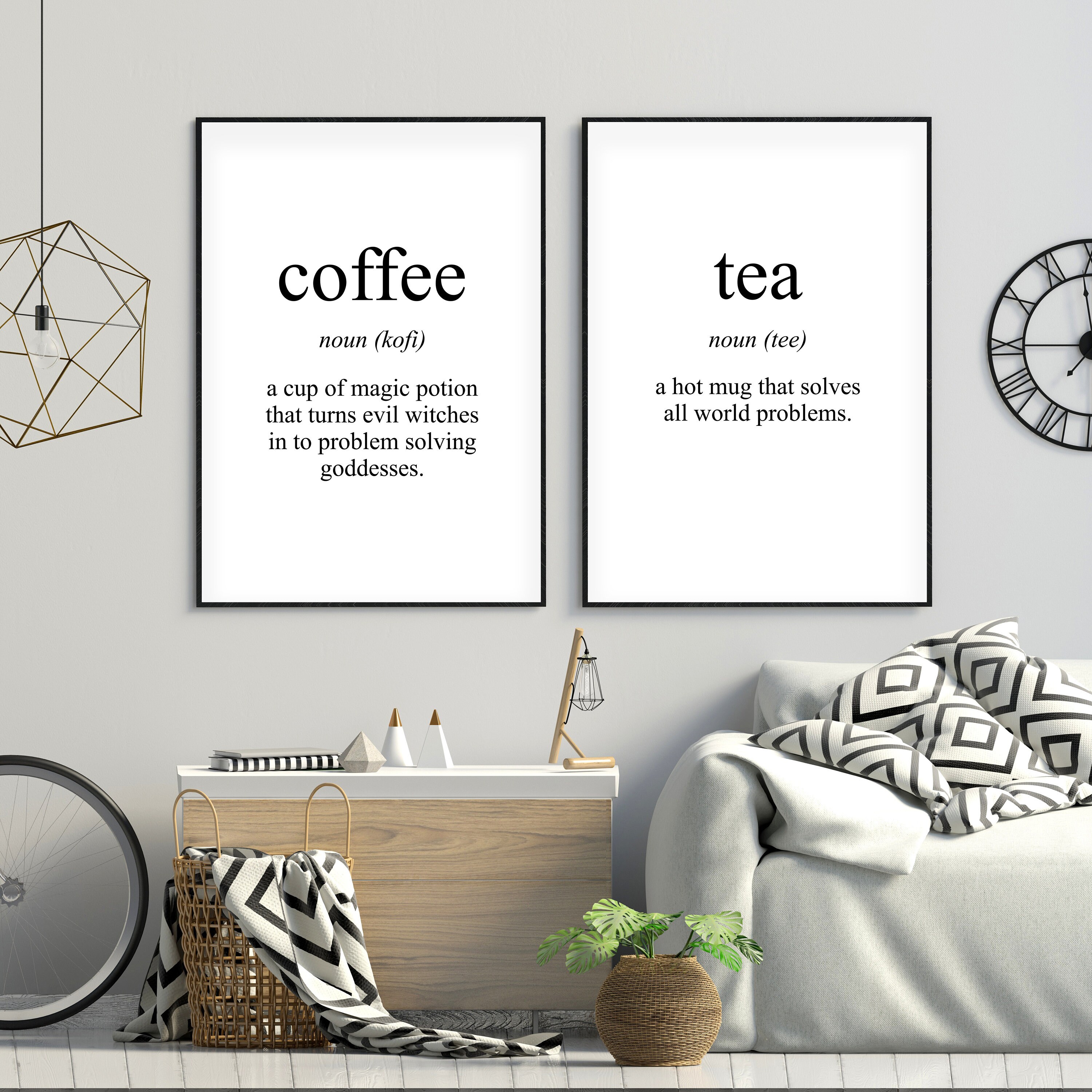 Tea Cup Family Funny Noun Meaning Gift Quote Fine Art Poster Etsy