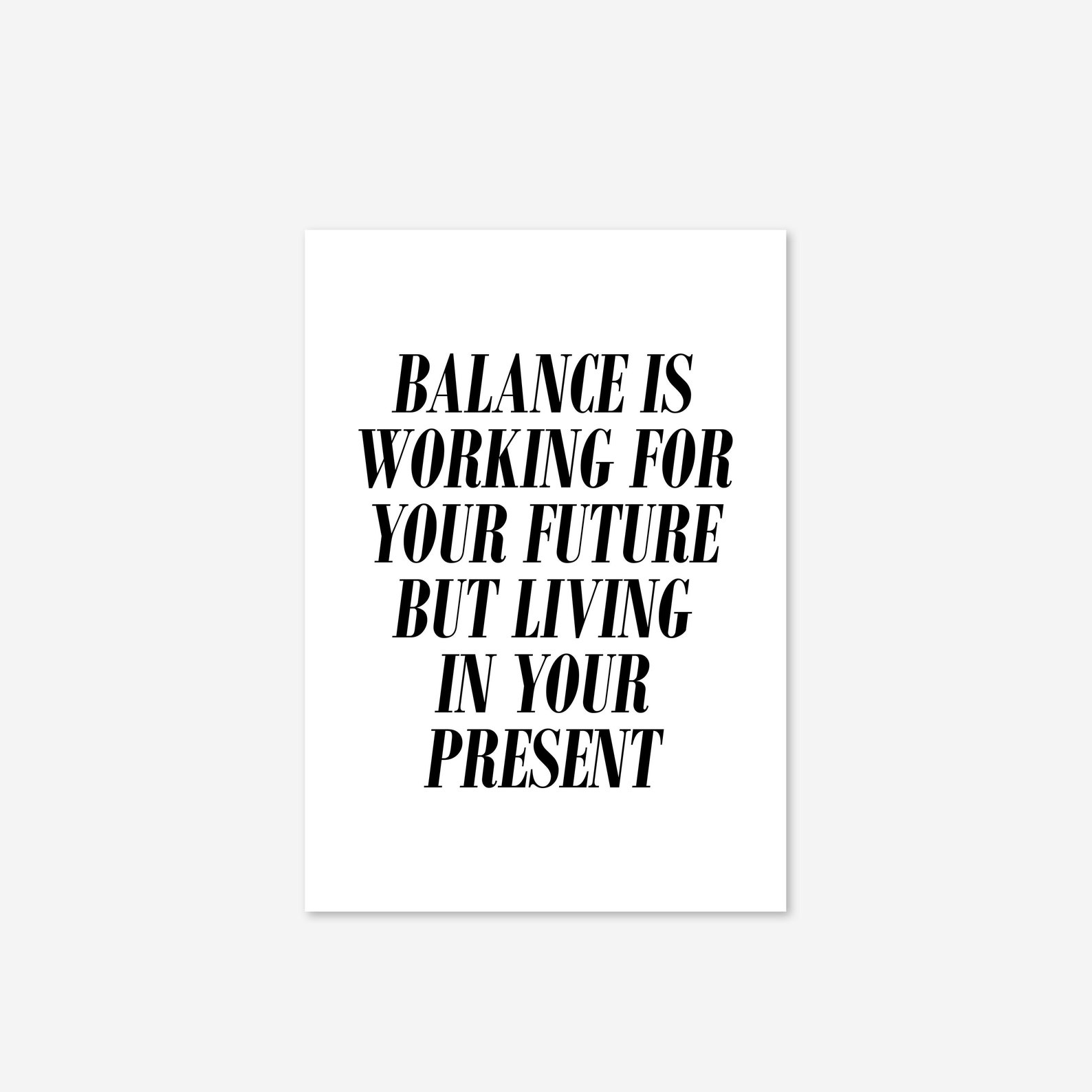 Balance ist Arbeit Leben Zitat Schlafzimmer inspirierende Home Etsy
