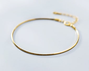 18K Gold Filled 3mm Double Twisted Herringbone Snake Chain Bracelet For Wholesale Bracelet Jewelry