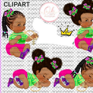 Hip hop Fresh Baby princess Pink Purple Yellow Stripes Cap Pufs Afro Sneakers Fresh png logo Baby girl clipart png files instant Download