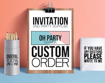 Custom order - mug template
