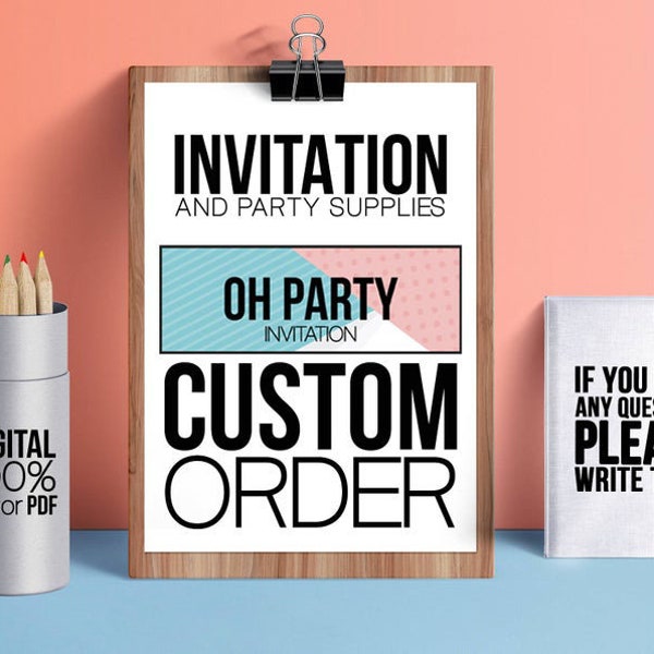 Custom order - 1 template