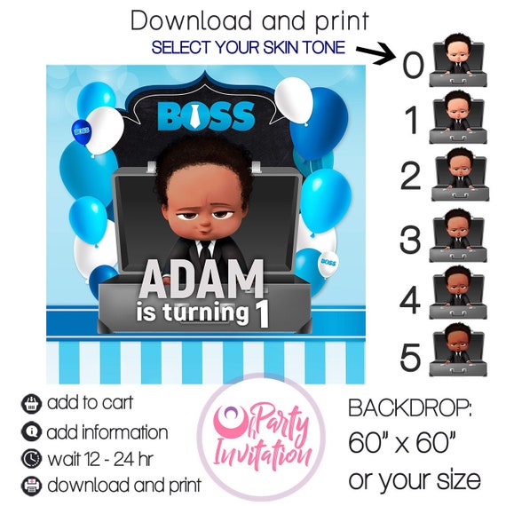 Boss Boy Birthday Backdrop Download Print By Yourself African