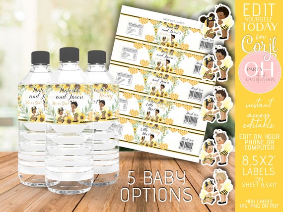 Editable He Or She Bee Bottle Label Yellow White What Will It Bee Gender Reveal Boy Or Girl Decorations Party Favors Printable Corjl By Ohpartyivntation Catch My Party Editable He Or She Bee Bottle Label Yellow White What Will It Bee Gender Reveal Boy Or Girl Decorations Party Favors Printable Corjl By Ohpartyivntation Catch My Party