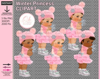 Winter onederland princess Pink White and silver boots Baby png It's Cold Baby girl clipart png files instant Download