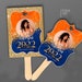 Editable Orange Blue Graduation Fan, Graduation Centerpieces Party ...