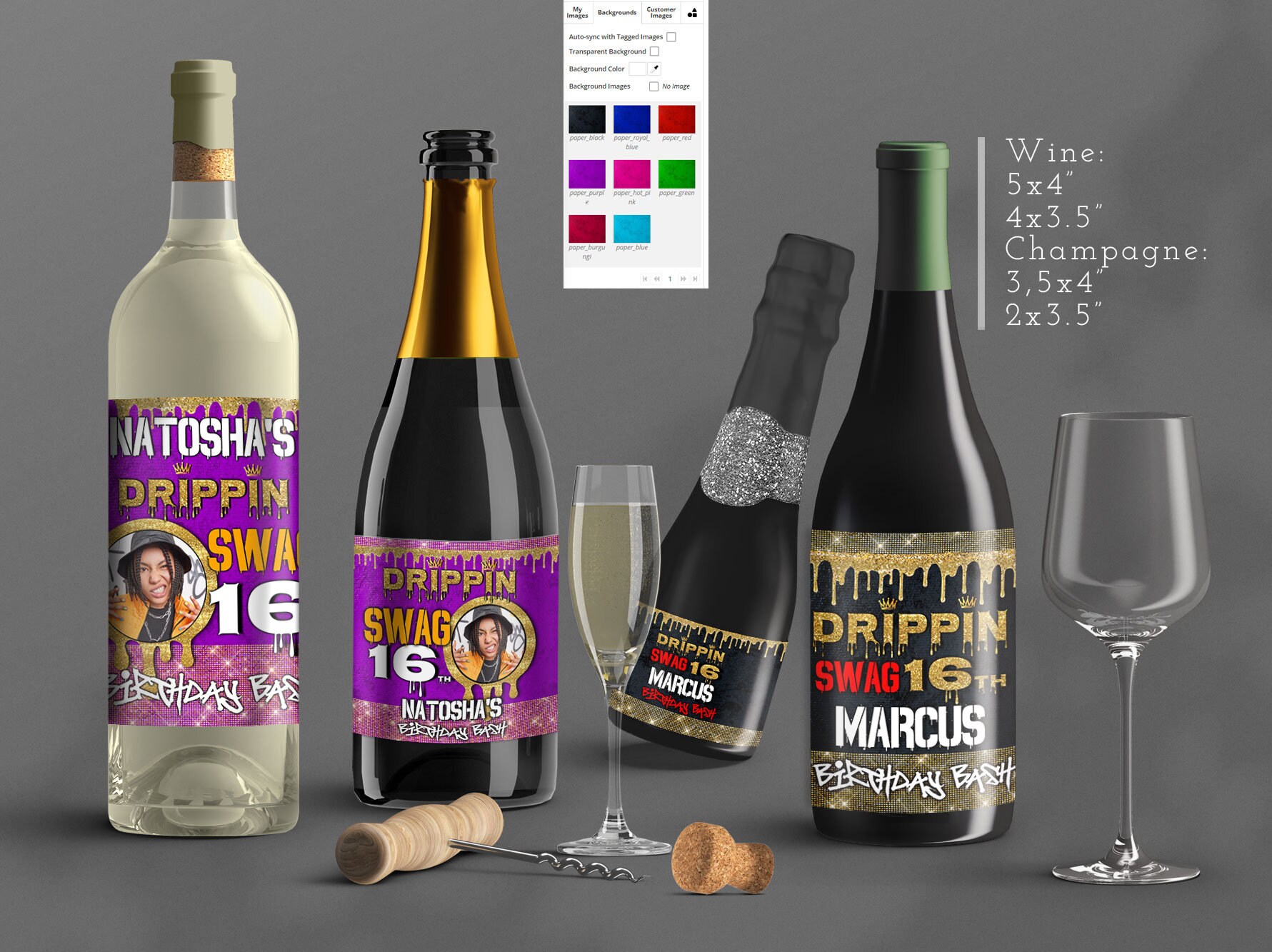 Editable Dripping Swag 16 Any Age Birthday Party Favors Etsy 日本