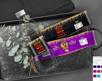 Drippin Swag 16 Gold Candy Bar Label Swag 16 Candy Label - Etsy