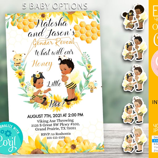 What Will It Bee Gender Reveal Printables Etsy