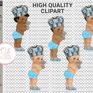 Baby Shower bsby blue Prince crown clipart African American Baby Boy light Blue Silver  King Clip art Download  grey teddy bear