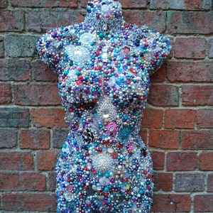 Vintage Bejewelled Mannequin Bust  4 Art
