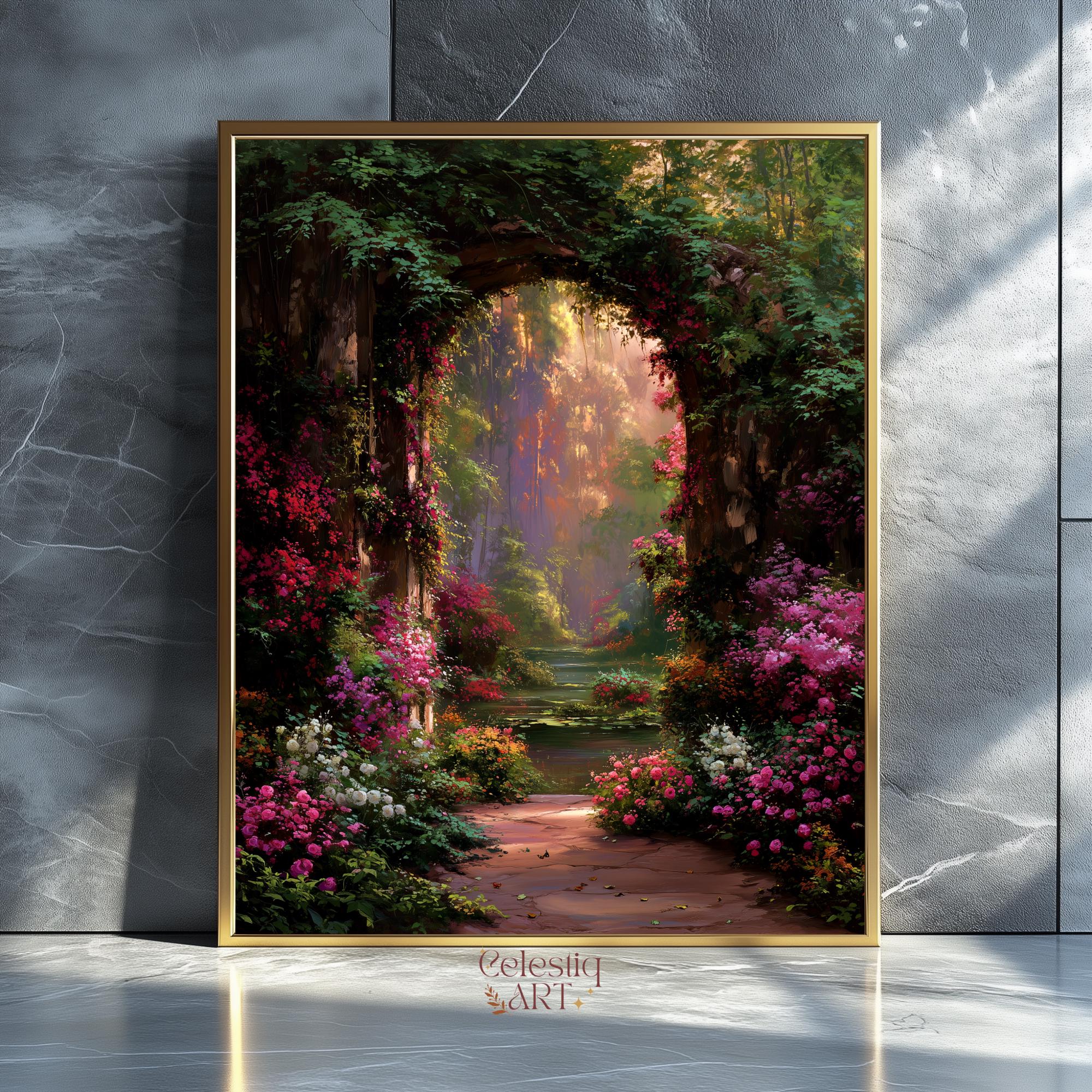 Secret Garden Painting - Etsy