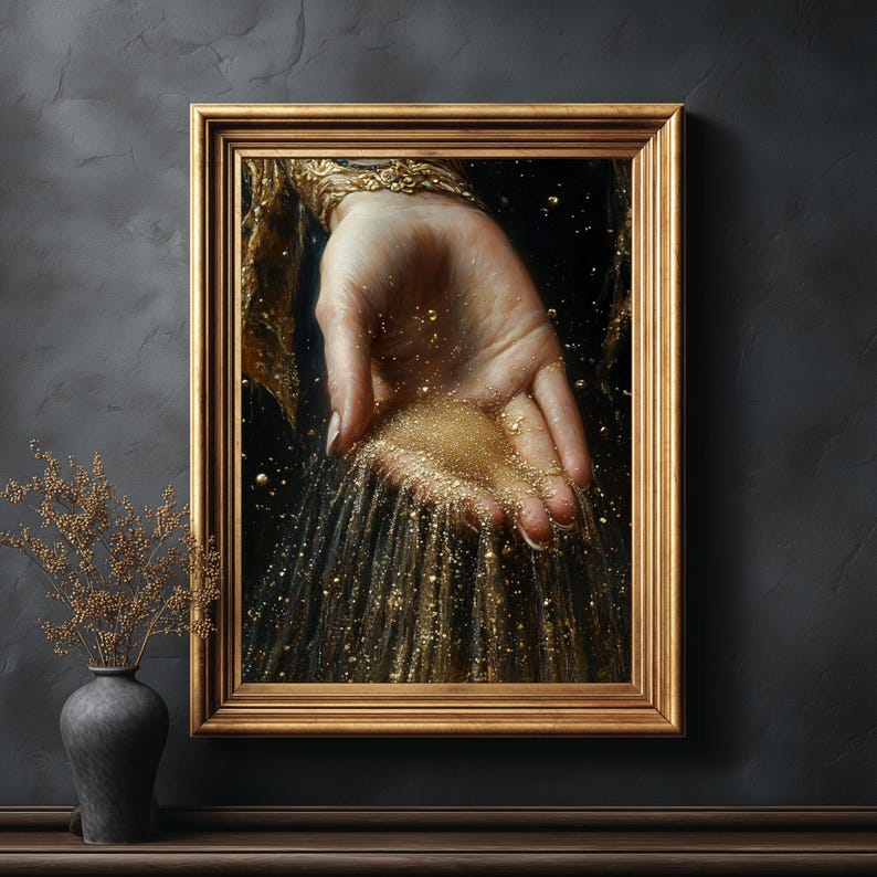 Celestial Hand Stars Print: Witchy Ethereal Art (Digital Download) image 4