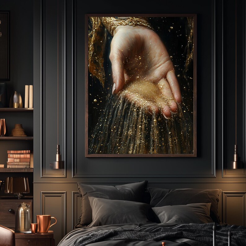 Celestial Hand Stars Print: Witchy Ethereal Art (Digital Download) image 6