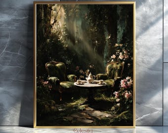 Overgrown Greenhouse Victorian Whimsigoth Wall Art (Digital Download)