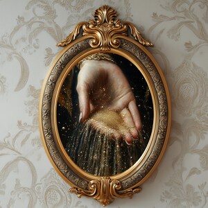 Celestial Hand Stars Print: Witchy Ethereal Art (Digital Download) image 3