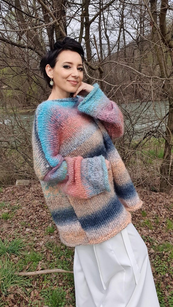 ANA - Oversized Hand-Knitted Mohair Sweater