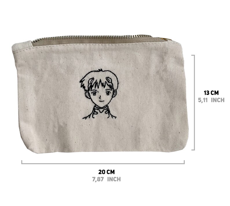 pencil case Hand embroidered tote bag