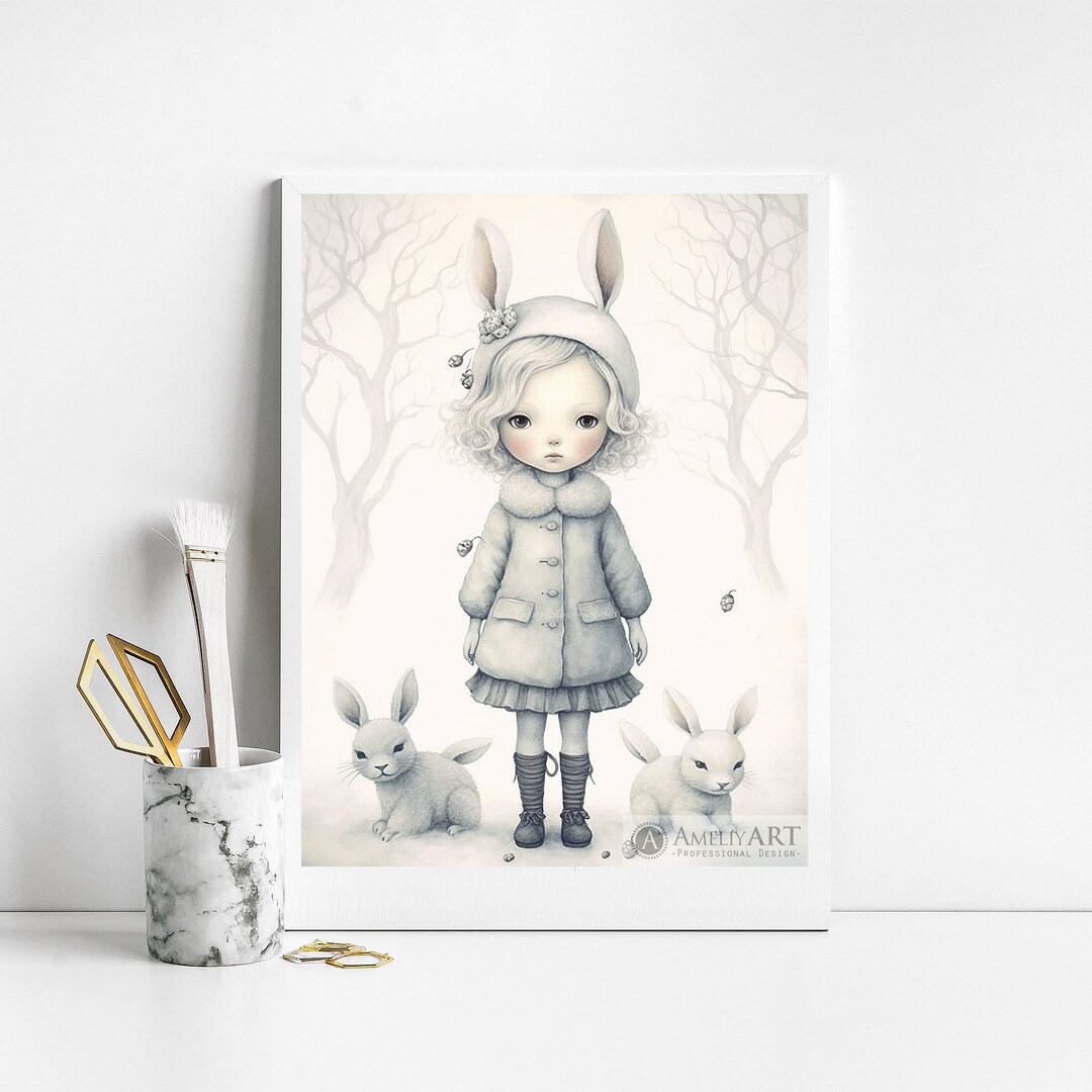 Printable Print / Printable Portrait / Digital Download / - Etsy