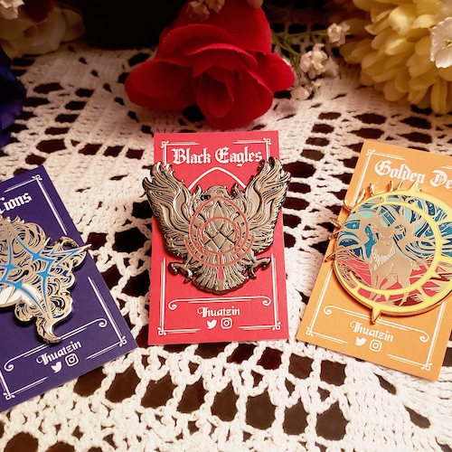 Fire Emblem Three Houses Crest Enamel Pins Etsy