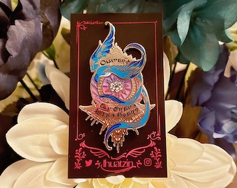 Final Fantasy XIV Onward, My Brave Little Spark Silver Enamel Pin