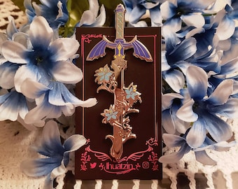 Legend of Zelda Master Sword Silver Enamel Pin