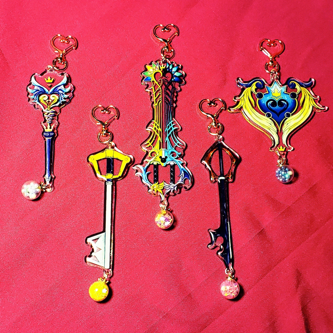 Kingdom Hearts Keyblade Acrylic Charms Keychain - Etsy