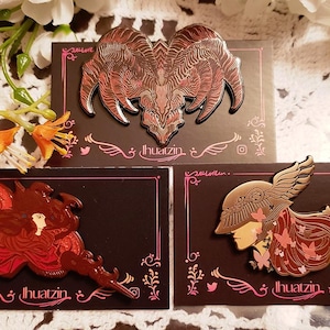 Elden Ring + SotE Boss Enamel Pins
