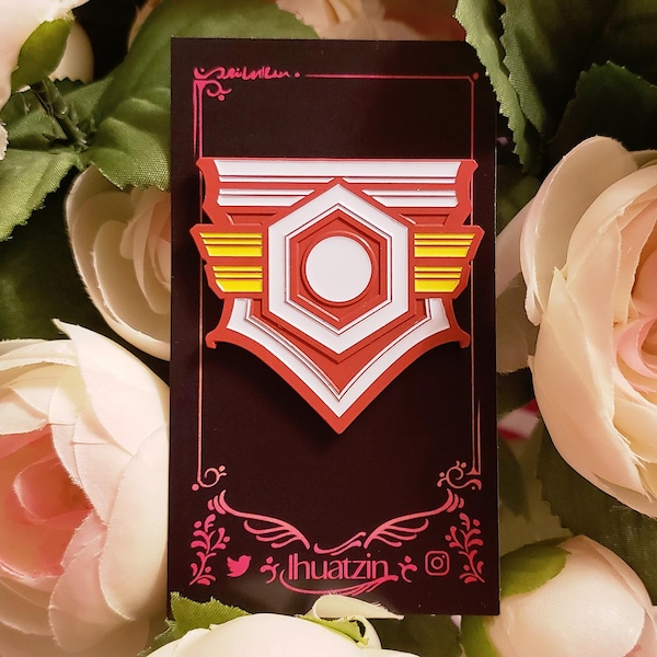Pin de esmalte suave teñido de Final Fantasy XIV Battle High V