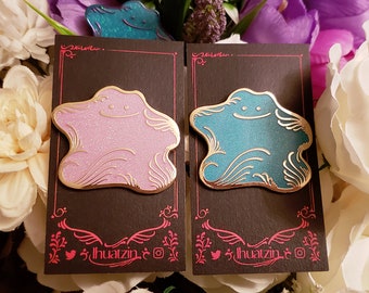 Filagree Ditto Gold Enamel Pins