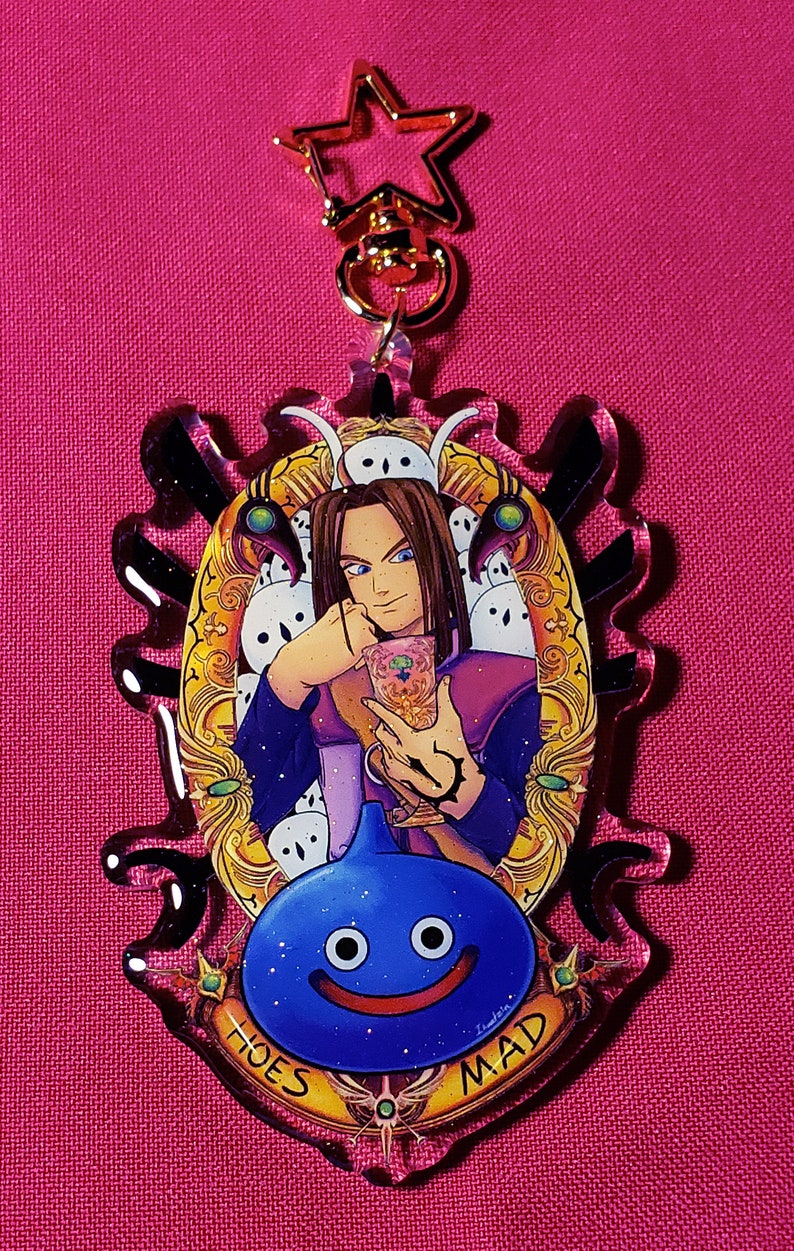 Dragon Quest Warrior Hoes Mad Acrylic Charms Keychains Etsy