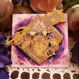 Genshin Arataki Itto Gold Enamel Pin