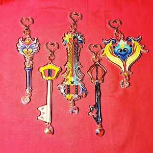Kingdom Hearts Keyblade Acrylic Charms Keychain