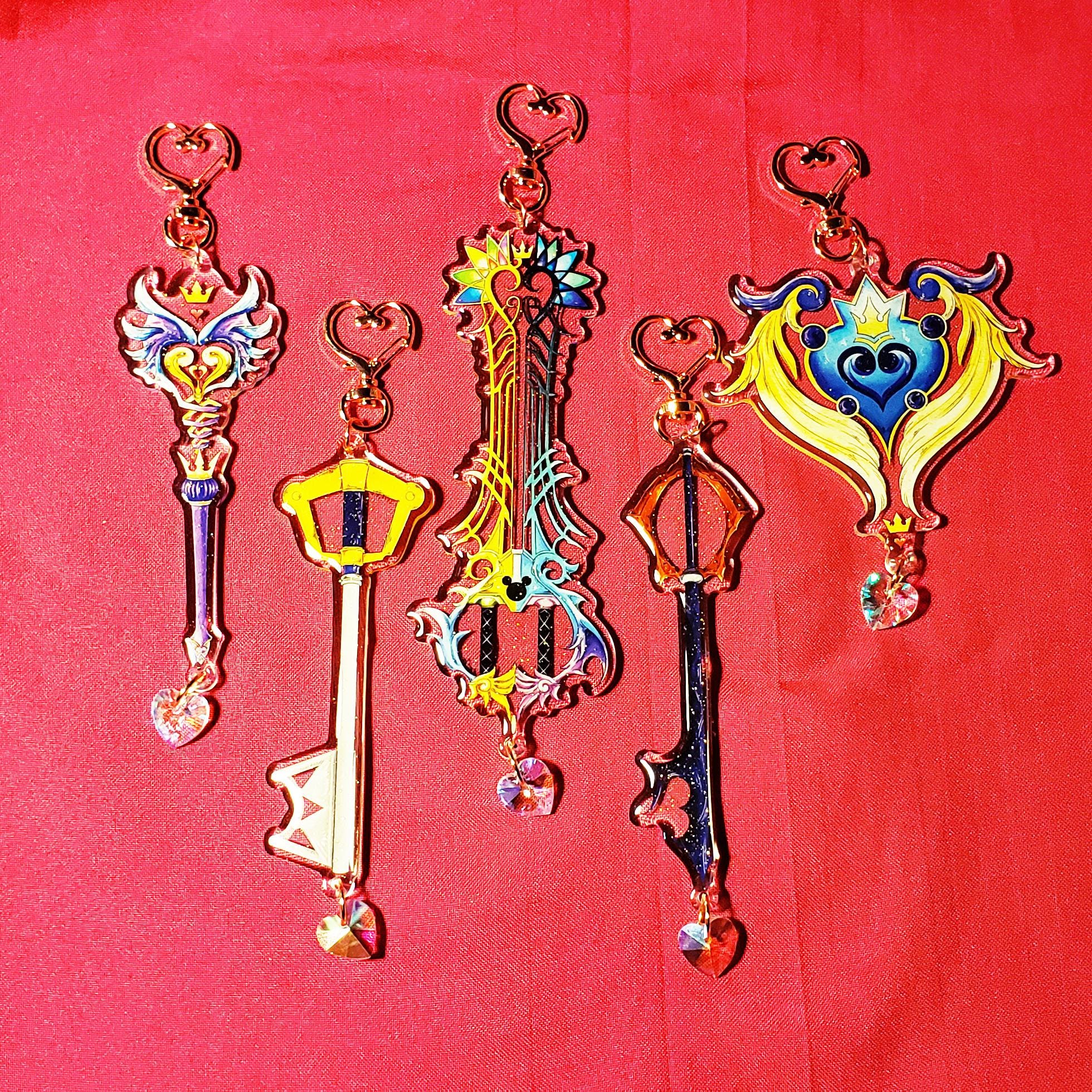 Kingdom Hearts Keyblade Acrylic Charms Keychain - Etsy