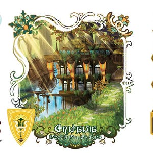 Impresión artística de 11 x 14 de la ciudad-estado de Final Fantasy XIV