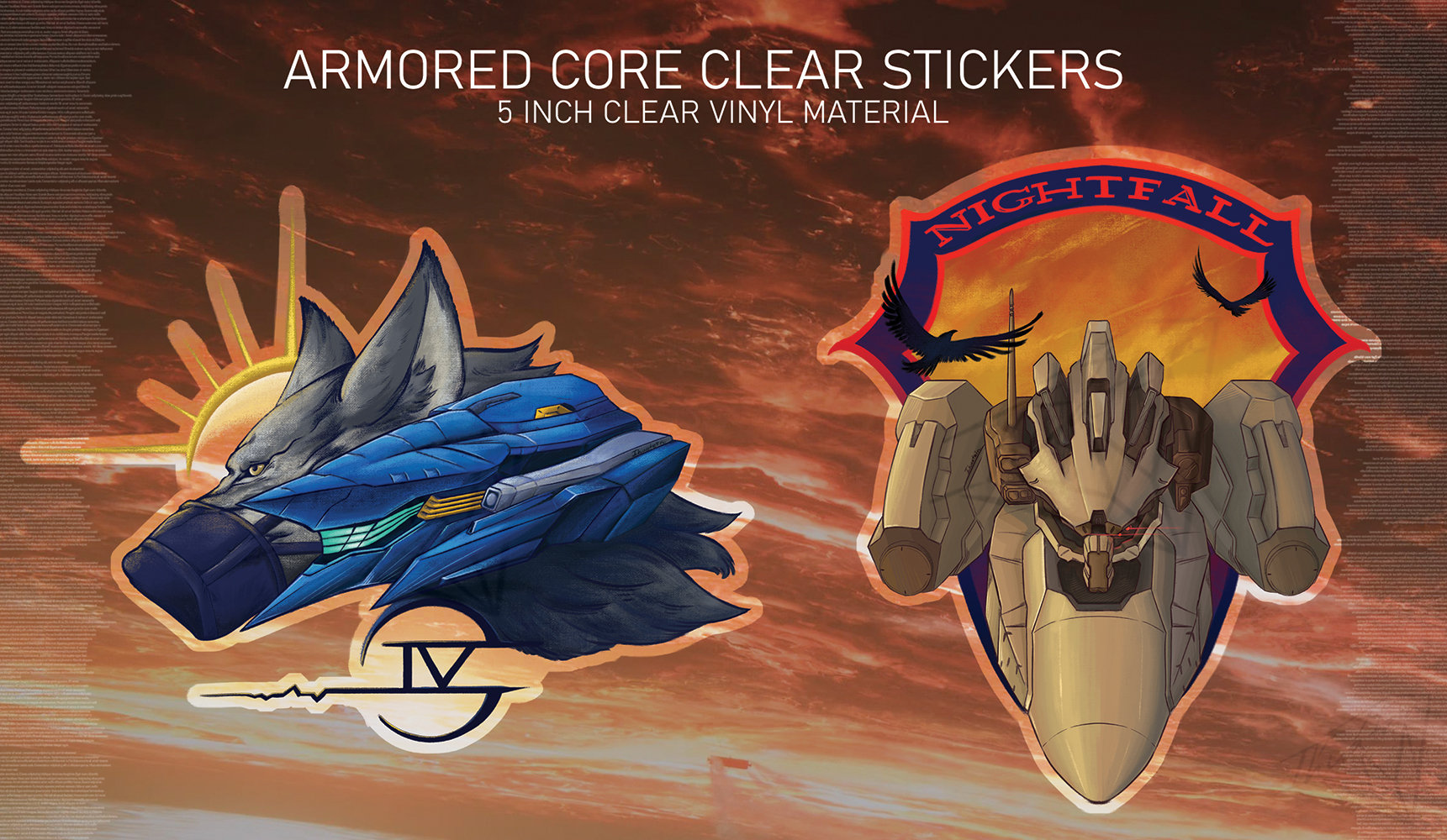 ARMORED CORE Ⅵ ロゴピンズ ステッカー　セット アーマードコア6 ARMORED CORE VI FIRES OF RUBICON ロゴピンズセット&オリジナル