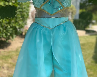 Handmade Jasmine Dress- Jasmine Dress- Jasmine Costume- Disney Princess- Halloween Costume- Princess Party- Aladin