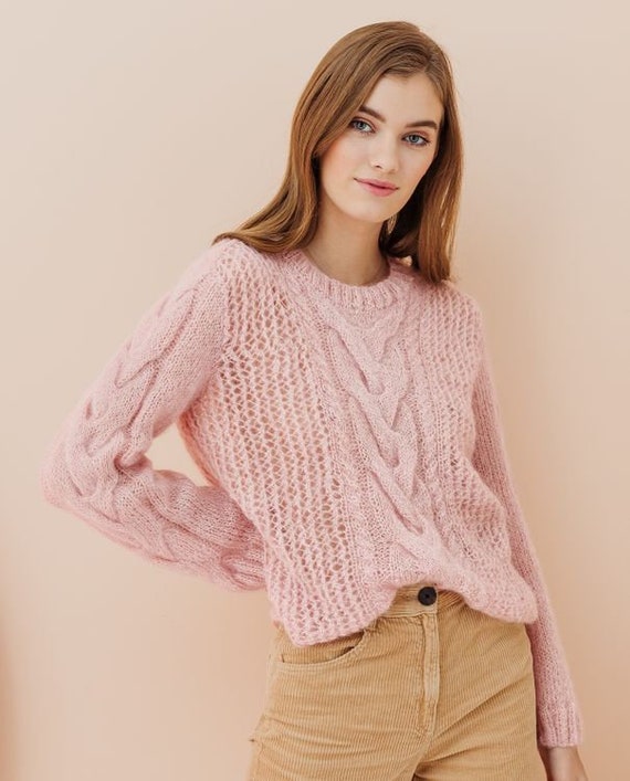 49 Pull femme Esther mohair et soie