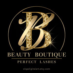 Diamant-Logo Gold, Beauty-Logo, Logo Kosmetik, Sparkle-Logo, Luxus-Logo, Makeup-Logo, Haar-Logo, Boutique-Logo, Nagel-Logo, Lash-Logo