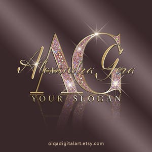 Rosa in Gold-Logo, Beauty-Logo, Glitzer-Logo, Sparkle-Logo, Luxus-Logo, Makeup-Logo, Haar-Logo, Boutique-Logo, Nägel-Logo, Lash-Logo