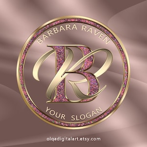 Rosa in Gold-Logo, Beauty-Logo, Glitzer-Logo, Sparkle-Logo, Luxus-Logo, Makeup-Logo, Haar-Logo, Boutique-Logo, Nägel-Logo, Lash-Logo