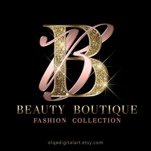 Rosa in Gold-Logo, Beauty-Logo, Glitzer-Logo, Sparkle-Logo, Luxus-Logo, Makeup-Logo, Haar-Logo, Boutique-Logo, Nägel-Logo, Lash-Logo