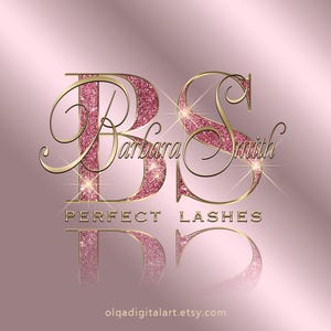 Rosa in Gold-Logo, Beauty-Logo, Glitzer-Logo, Sparkle-Logo, Luxus-Logo, Makeup-Logo, Haar-Logo, Boutique-Logo, Nägel-Logo, Lash-Logo