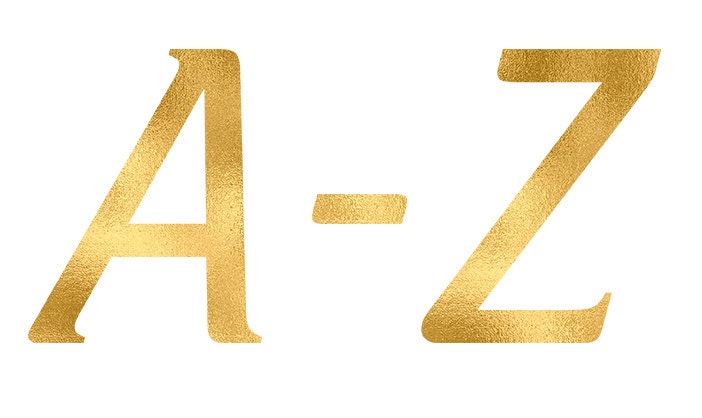 gold foil digital alphabet gold foil letters clipart etsy