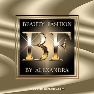 Gold Logo, Modern design, Beauty Logo, Fashion Logo, Sparkle Logo, Luxury Logo, Makeup Logo, Hair Logo, Boutique Logo, Nails Logo, Lash Logo